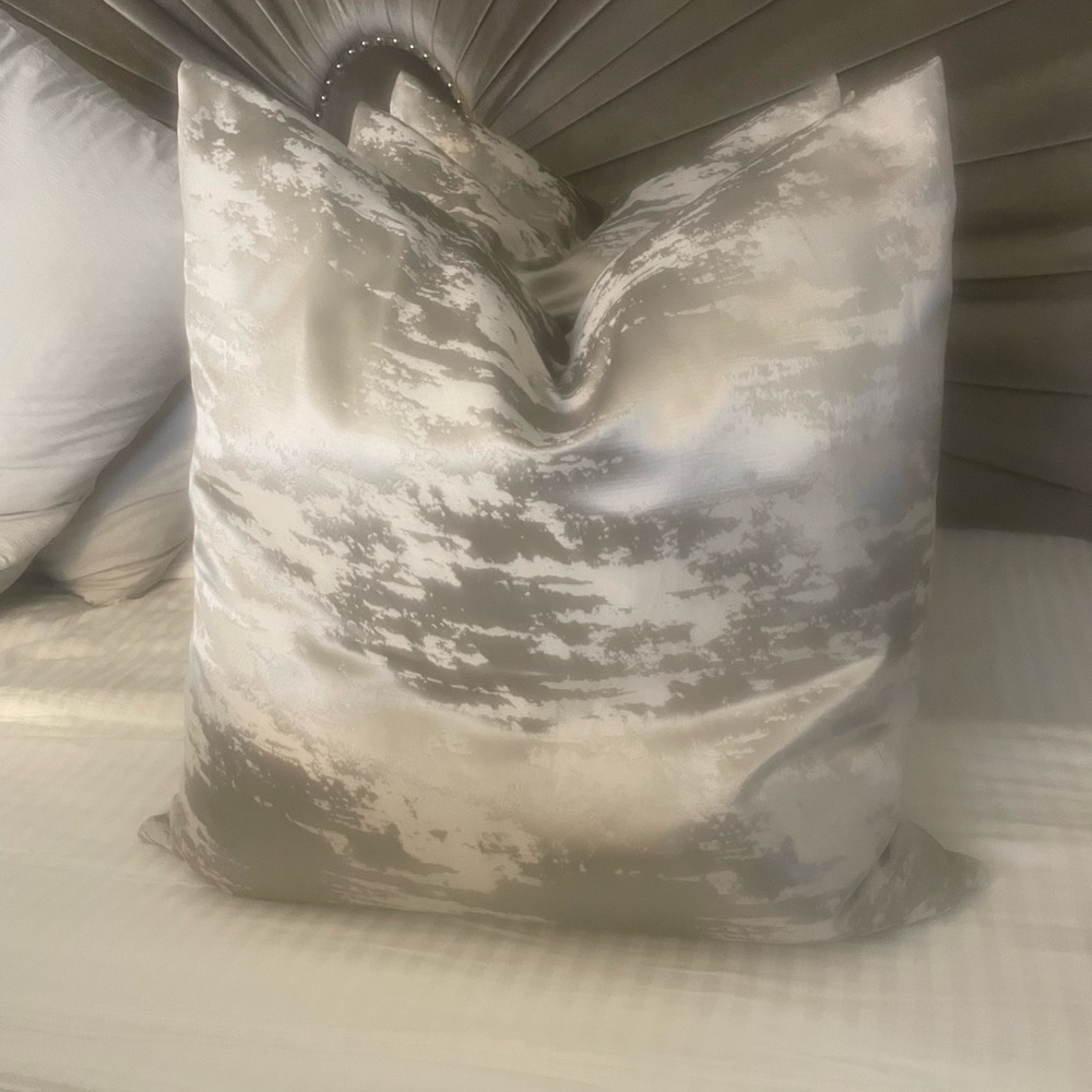 3 Brand new silk luxury 24x24 pillow case covers.